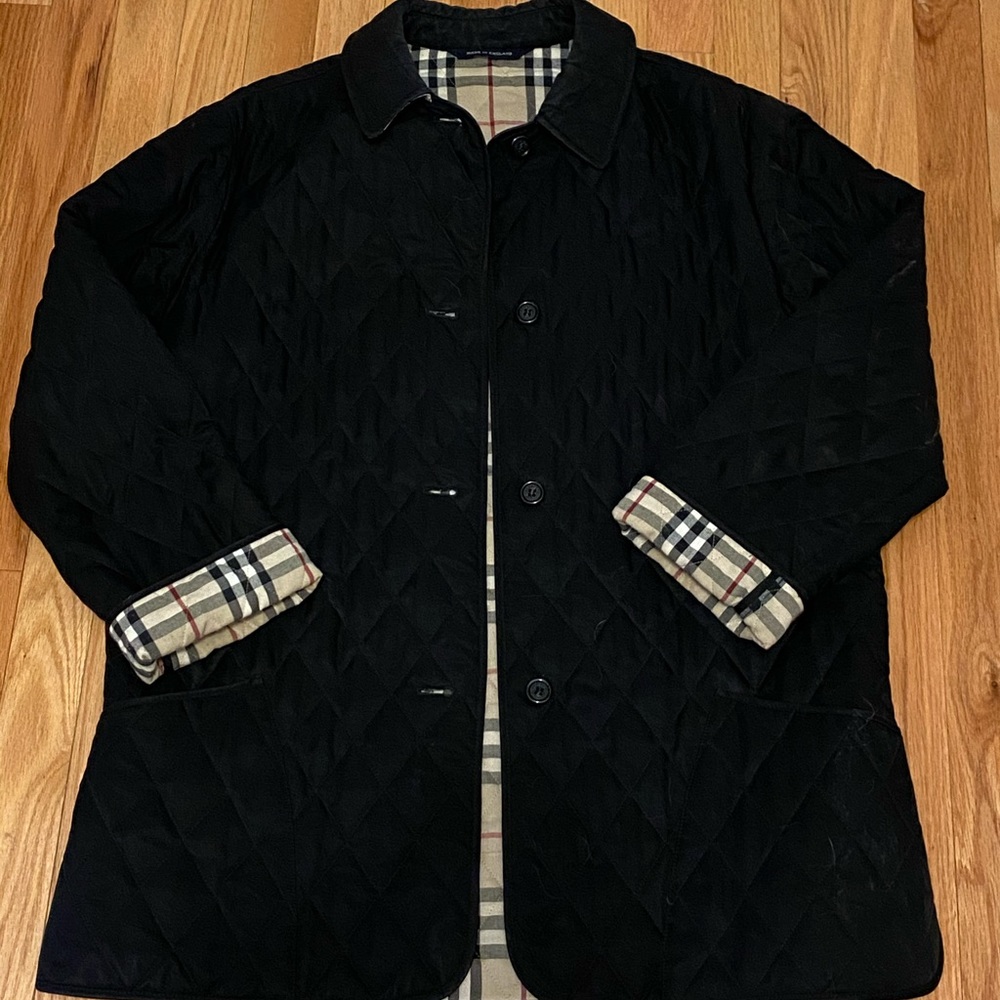 Burberry Diamond Black Quilted Coat
